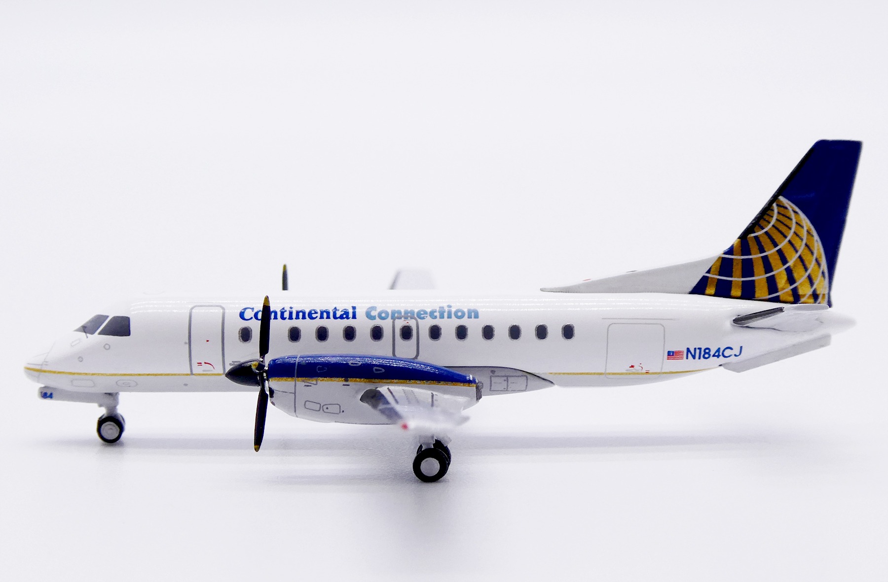 JC Wings 1:400 Continental Airlines Connection N184CJ Saab 340B