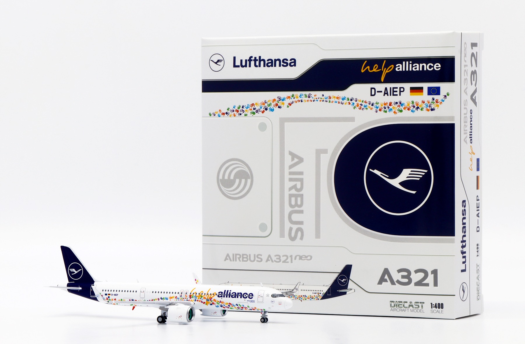 JC Wings 1:400 Lufthansa D-AIEP Airbus A321-Neo