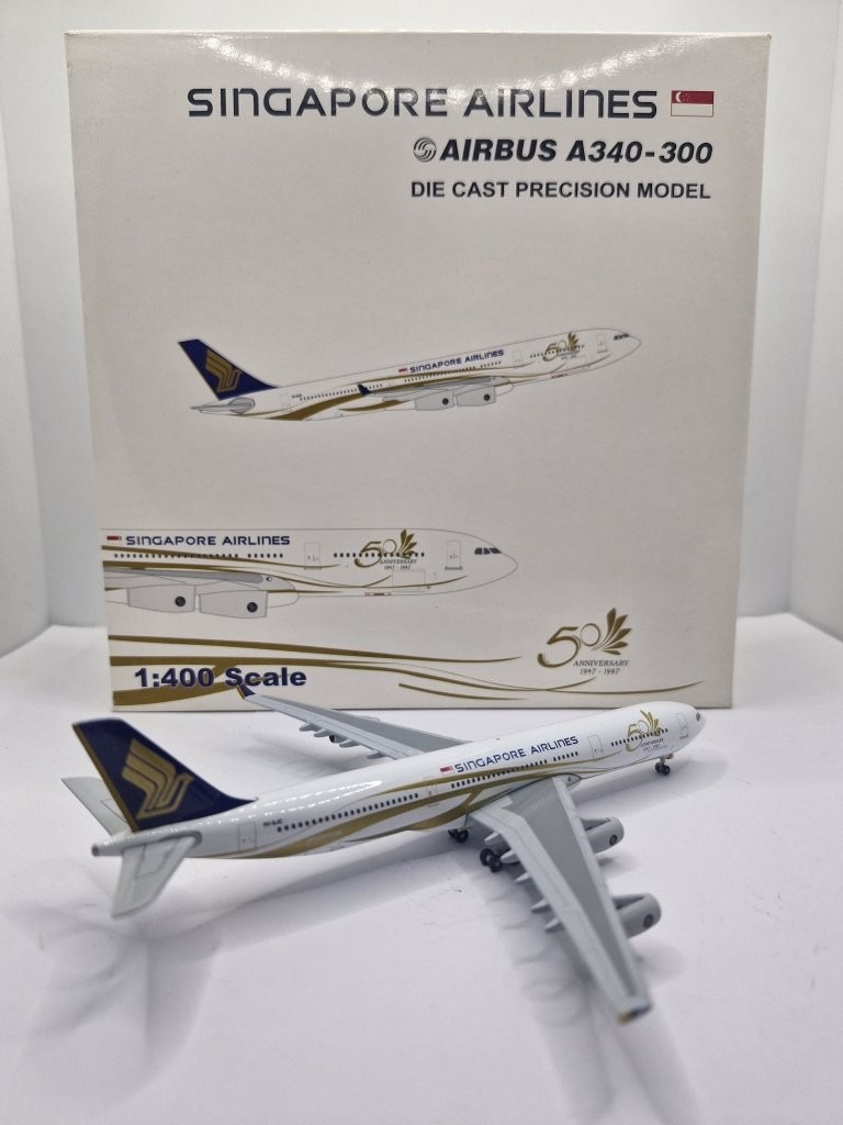 Gemini Jets 1:400 Singapore Airlines 9V-SJE Airbus A340-300 - Image 2