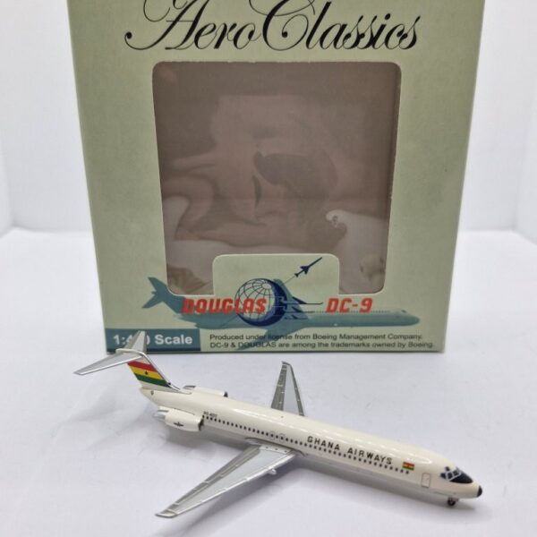 Aeroclassics 1:400 Ghana Airways 9G-ADT Douglas DC-9-51