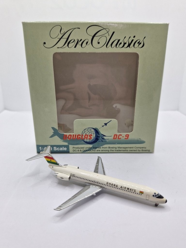 Aeroclassics 1:400 Ghana Airways 9G-ADT Douglas DC-9-51