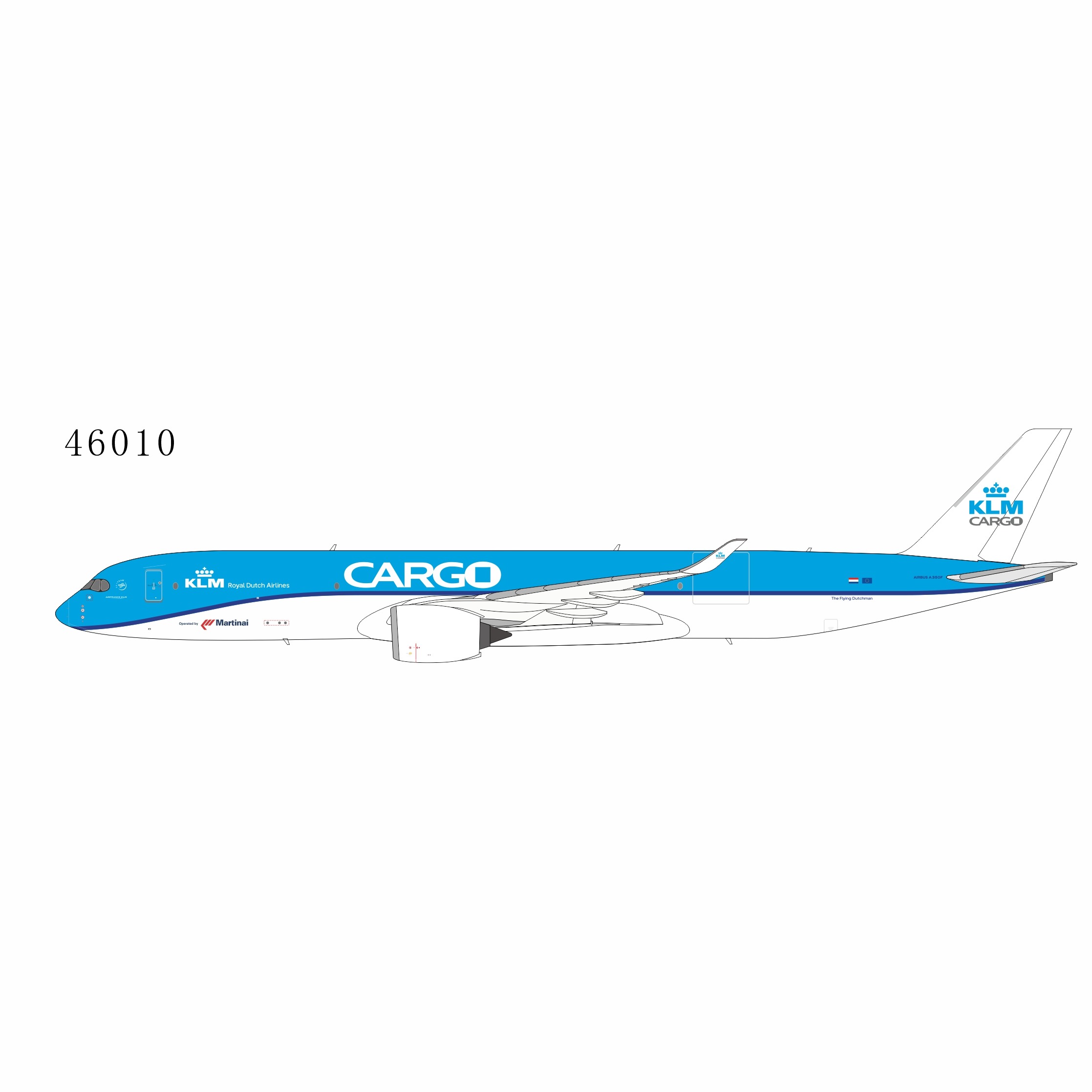 NG Models 1:400 KLM Cargo (no registration) Airbus A350-900F *** PRE-ORDER DUE AUGUST/SEPTMBER 2026 ***