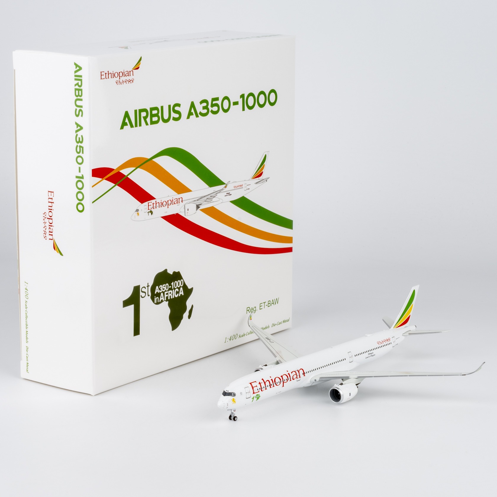 NG Models 1:400 Ethiopian Airlines ET-BAW Airbus A350-1000