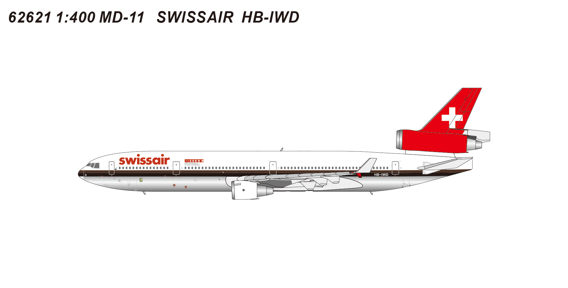 Panda Models 1:400 Swissair HB-IWD McDonnell Douglas MD-11 *** PRE-ORDER DUE DATE UNKNOWN ***