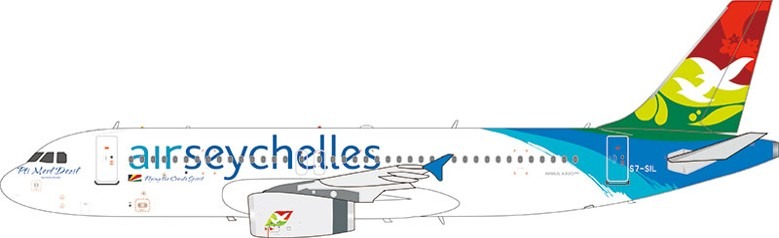 Aviation 400 1:400 Air Seychelles S7-SIL Airbus A320-200 *** PRE-ORDER DUE DATE UNKNOWN ***