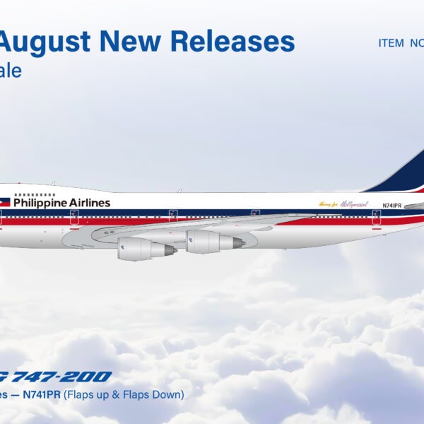 SQ Wings 1:200 Philippine Airlines N741PR Boeing 747-200 [FLAPS DOWN]  *** PRE-ORDER DUE SEPTEMBER/OCTOBER 2026 ***