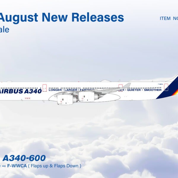 SQ Wings 1:200 Airbus Industries F-WWCA Airbus A340-600 *** PRE-ORDER DUE SEPTEMBER/OCTOBER 2026 ***