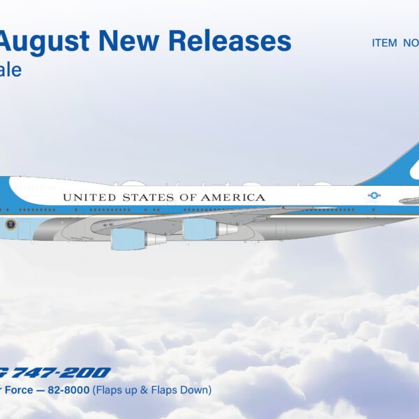 SQ Wings 1:200 United States Air Force 92-9000 Boeing 747-200 [FLAPS DOWN] *** PRE-ORDER DUE SEPTEMBER/OCTOBER 2026 ***