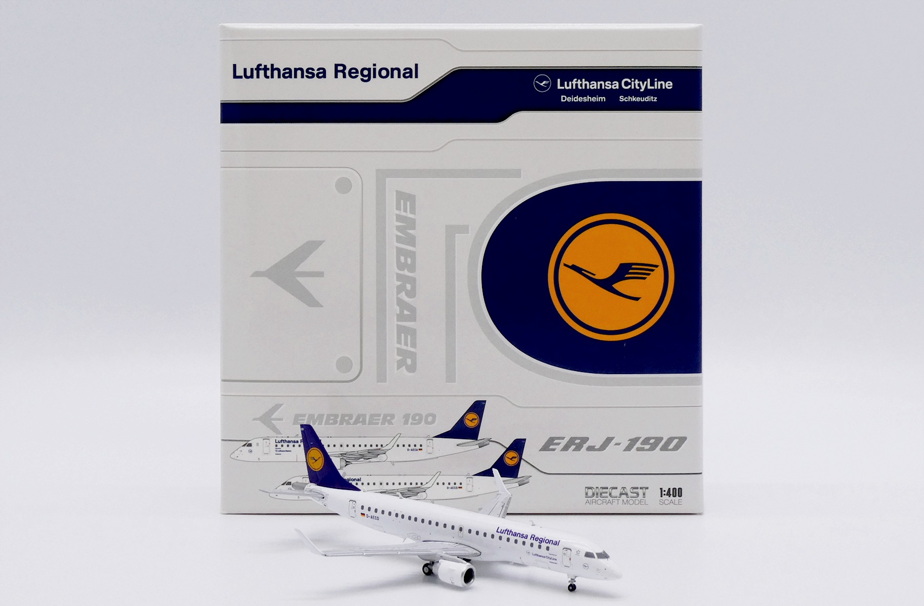 JC Wings 1:400 Lufthansa Regional D-AECD Embraer ERJ-190