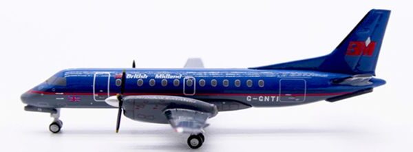 JC Wings 1:400 bmi British Midland G-GNTI Saab S-340B