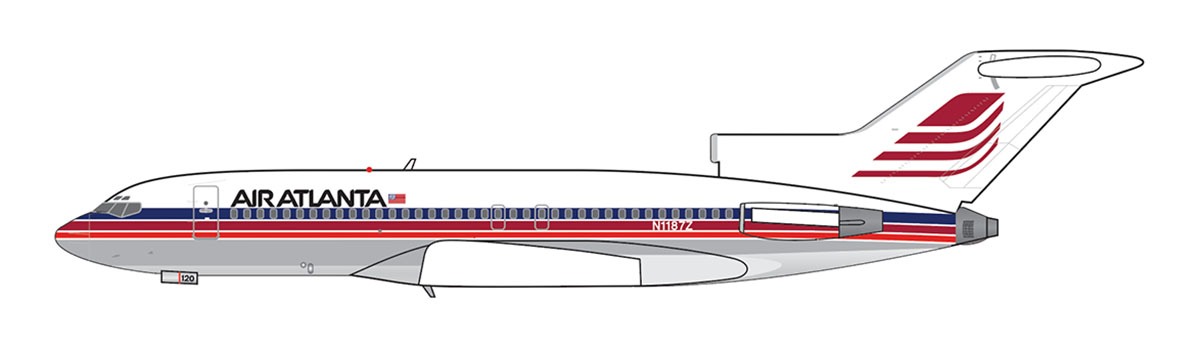 V1 400 1:400 Air Atlanta N1187Z Boeing 727-100 *** PRE-ORDER DUE OCTOBER/NOVEMBER 2026 ***