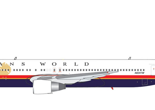 V1 400 1:400 TWA Trans World Airlines N634TW Boeing 767-300 *** PRE-ORDER DUE OCTOBER/NOVEMBER 2026 ***