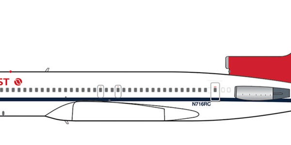 V1 400 1:400 Northwest Airlines N716RC Boeing 727-200 *** PRE-ORDER DUE OCTOBER/NOVEMBER 2026 ***