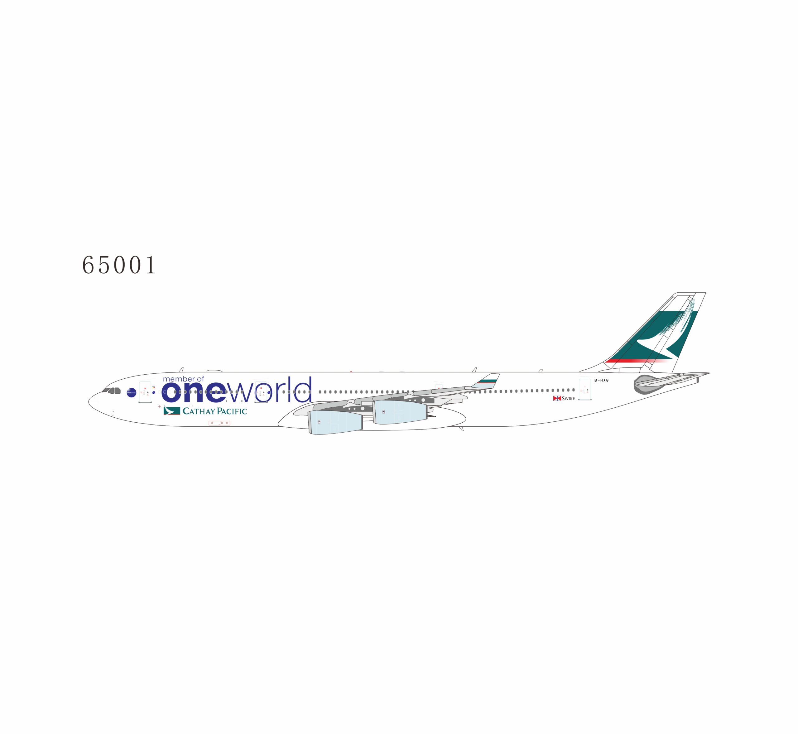NG Models 1:400 Cathay Pacific Airways B-HXG Airbus A340-300 *** PRE-ORDER DUE OCTOBER/NOVEMBER 2026 ***