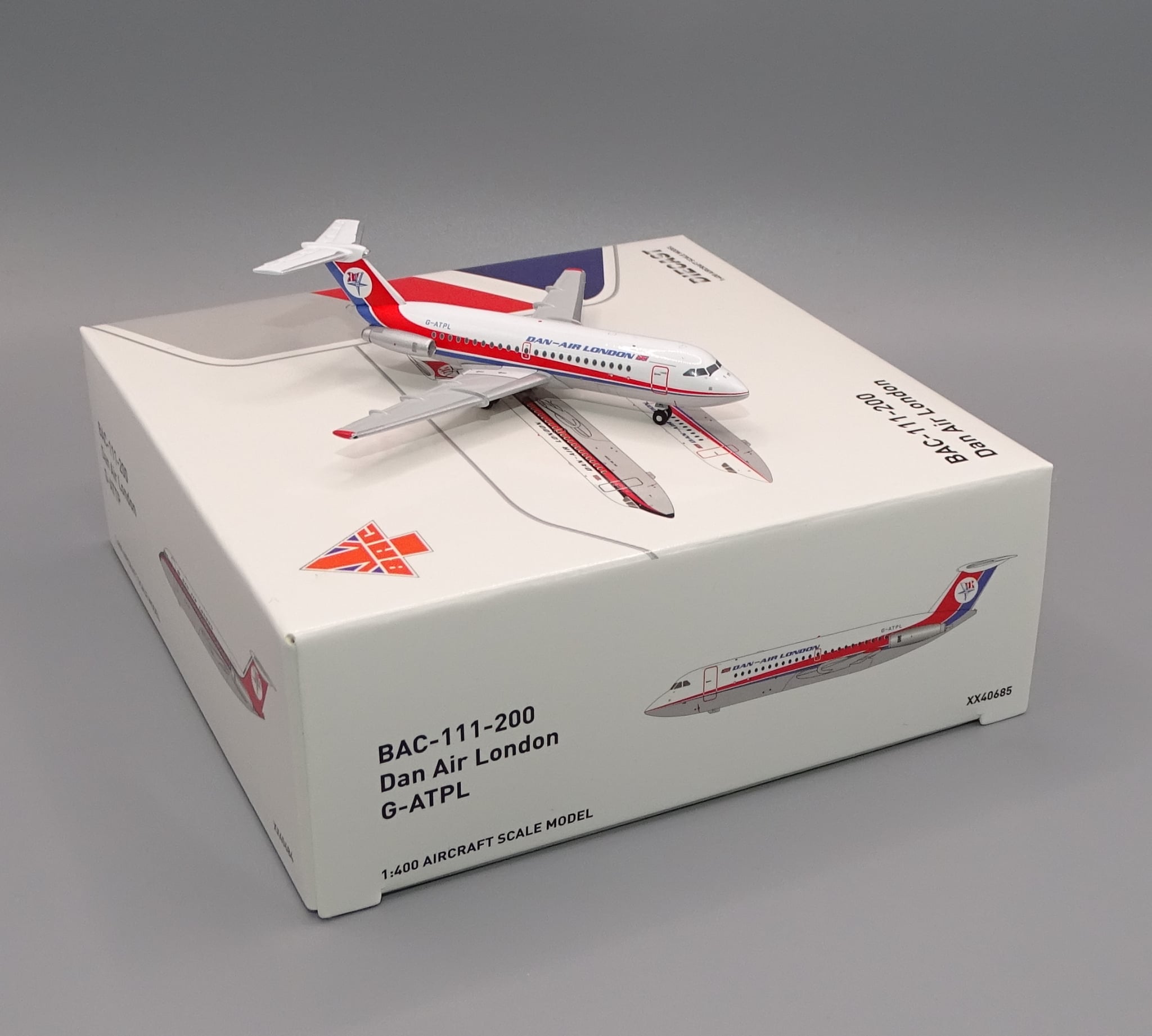 JC Wings 1:400 Dan Air London G-ATPL BAC 111-200