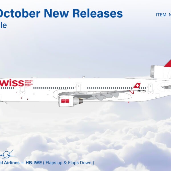 SQ Wings 1:200 Swiss International Airlines HB-IWE McDonnell Douglas MD-11 [FLAPS DOWN] ***PRE-ORDER DUE NOVEMBER / DECEMBER 2026 *** (Copy)