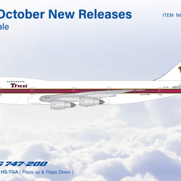 SQ Wings 1:200 Thai International Airways HS-TGA Boeing 747-200 *** PRE-ORDER DUE NOVEMBER/DECEMBER 2026 ***