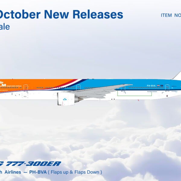 SQ Wings 1:200 KLM Royal Dutch Airlines PH-BVA Boeing 777-300 *** PRE-ORDER DUE NOVEMBER/DECEMBER 2026 ***